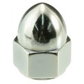 Midwest Fastener Acorn Nut, 1/2"-20, Steel, Chrome Plated, 3 PK 34395